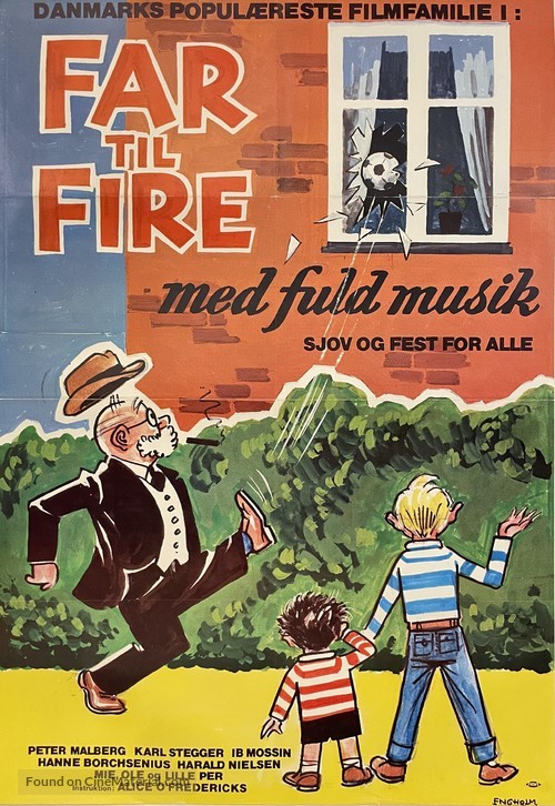 Far til fire med fuld musik - Danish Movie Poster