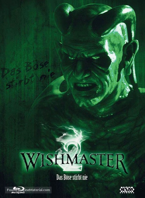 Wishmaster 2: Evil Never Dies - Austrian Blu-Ray movie cover