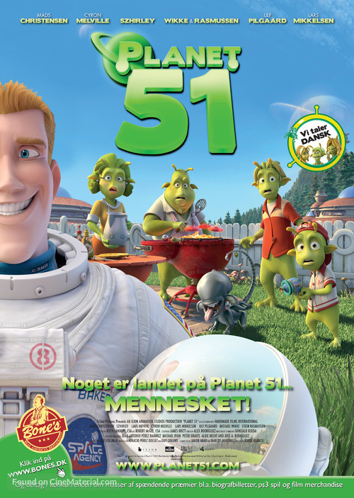 Planet 51 - Danish Movie Poster