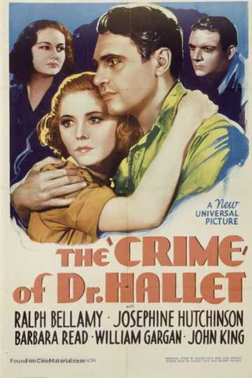 The Crime of Doctor Hallet - Movie Poster