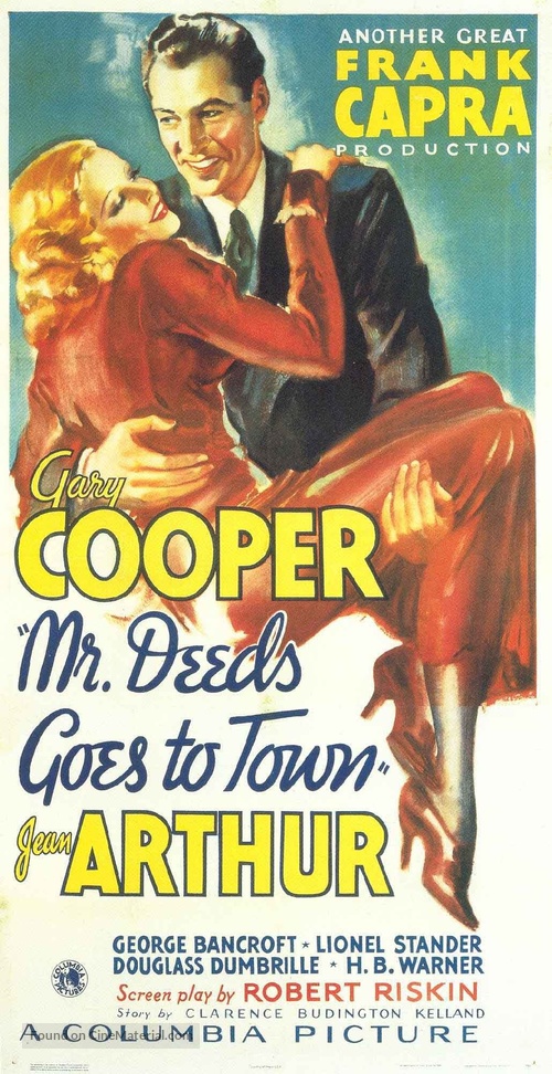 Mr. Deeds Goes to Town - Theatrical movie poster