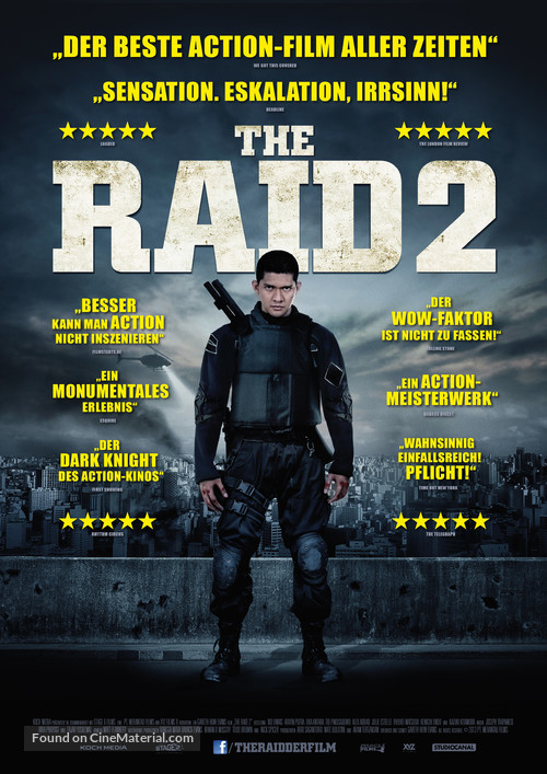 The Raid 2: Berandal - German Movie Poster