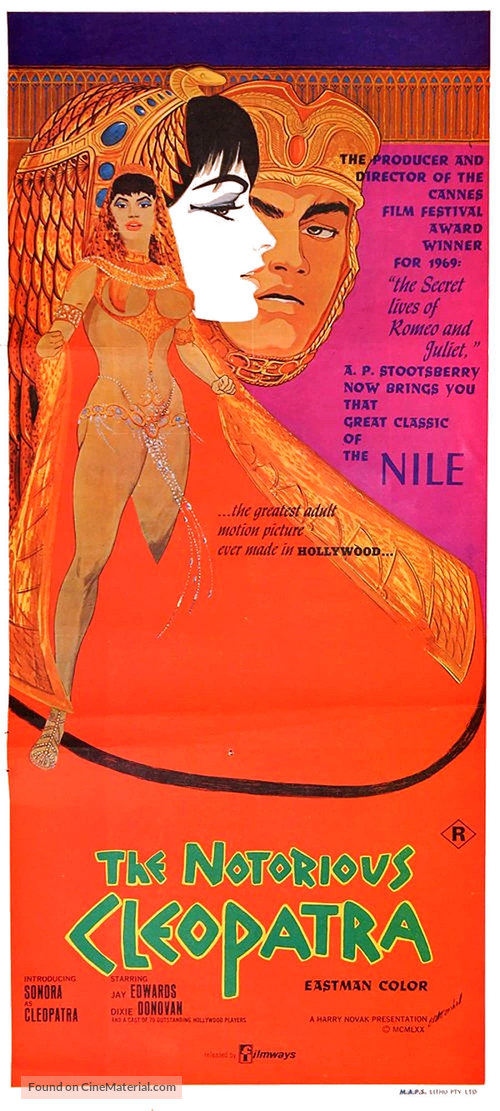 The Notorious Cleopatra - Australian Movie Poster