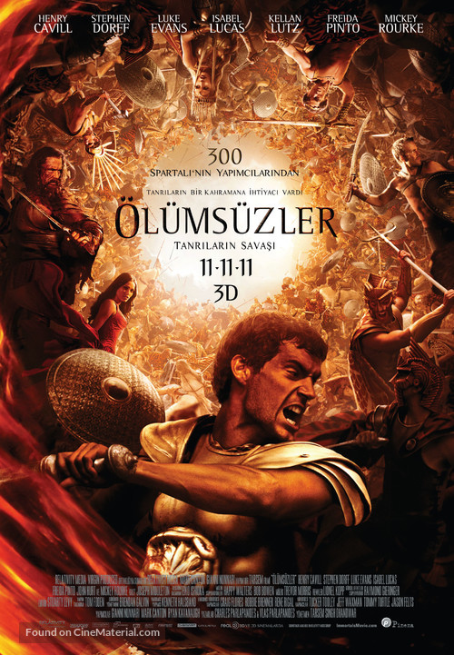 Immortals - Turkish Movie Poster