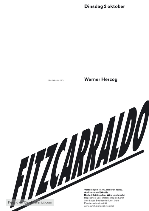 Fitzcarraldo - Belgian poster