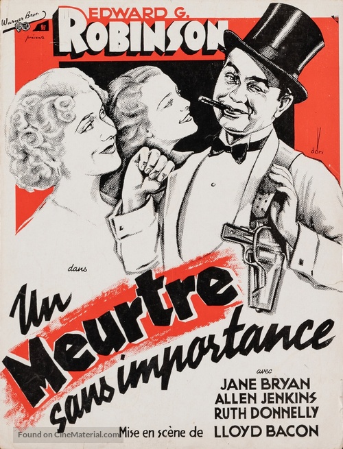 A Slight Case of Murder - French poster