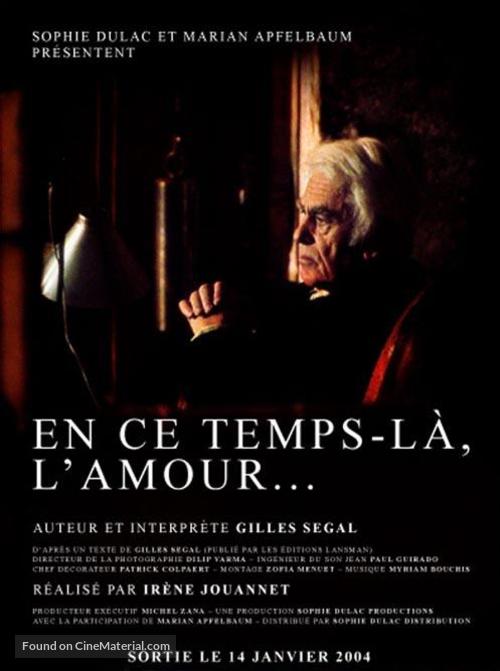 En ce temps-l&agrave;, l&#039;amour... - French Movie Poster