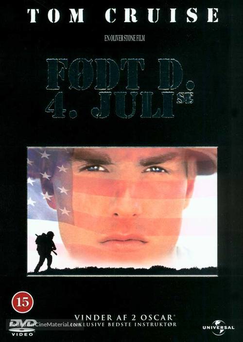Born on the Fourth of July - Danish DVD movie cover