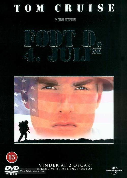 Born on the Fourth of July - Danish DVD movie cover
