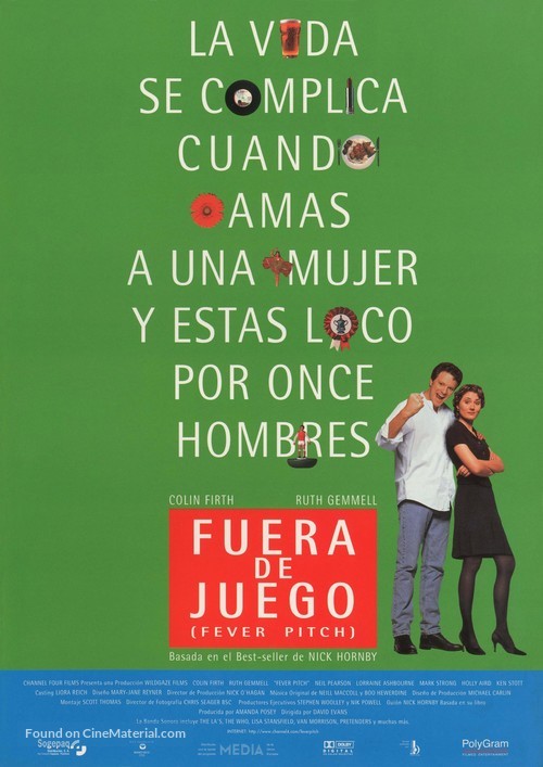 Fever Pitch - Spanish Movie Poster