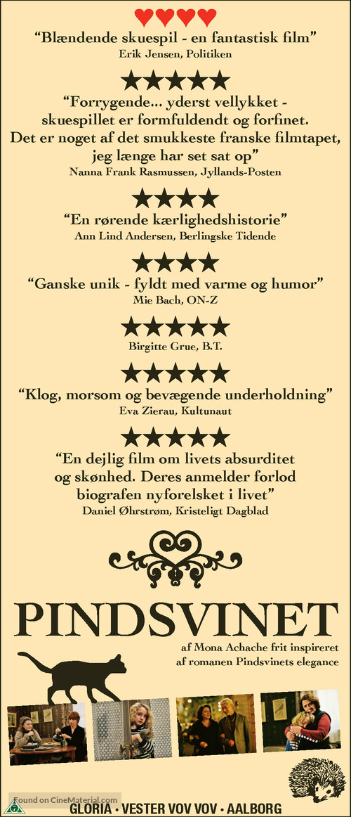 Le h&eacute;risson - Danish Movie Poster