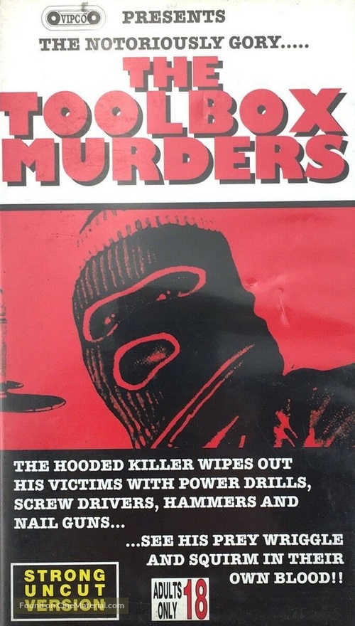 The Toolbox Murders - British VHS movie cover