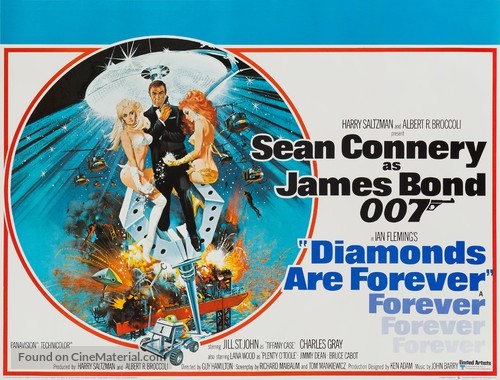 Diamonds Are Forever - British Movie Poster