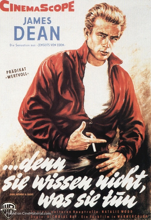 Rebel Without a Cause (1955) German movie poster