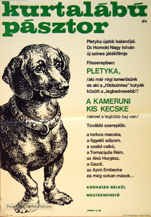 Kurtal&aacute;b&uacute; p&aacute;sztor - Hungarian Movie Poster