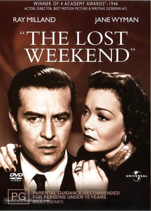 The Lost Weekend - Australian DVD movie cover