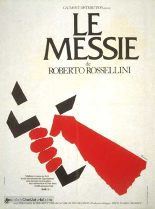 Il messia - French Movie Poster