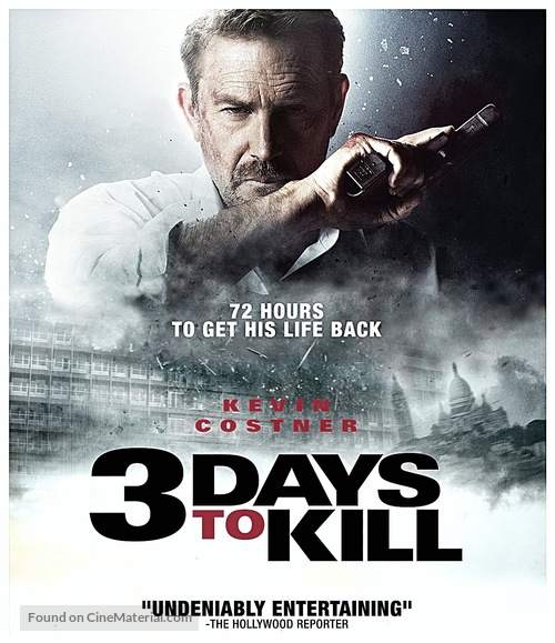 3 Days to Kill - Blu-Ray movie cover
