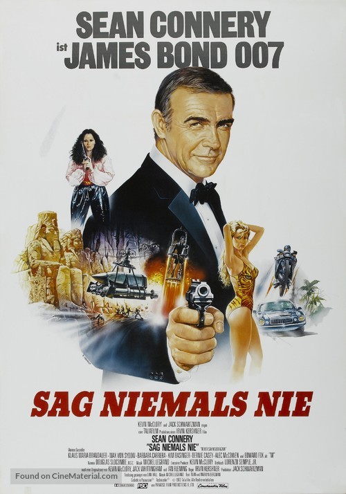 Never Say Never Again - German Movie Poster