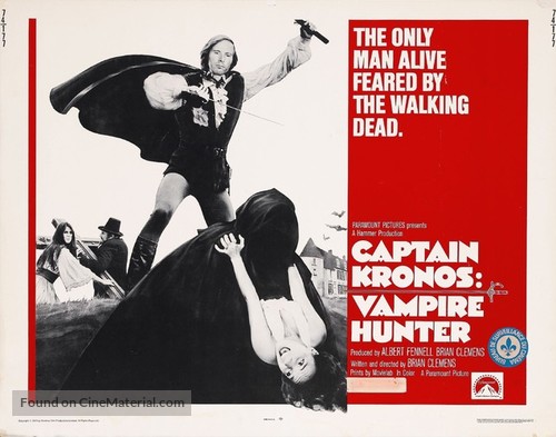 Captain Kronos - Vampire Hunter - Canadian Movie Poster