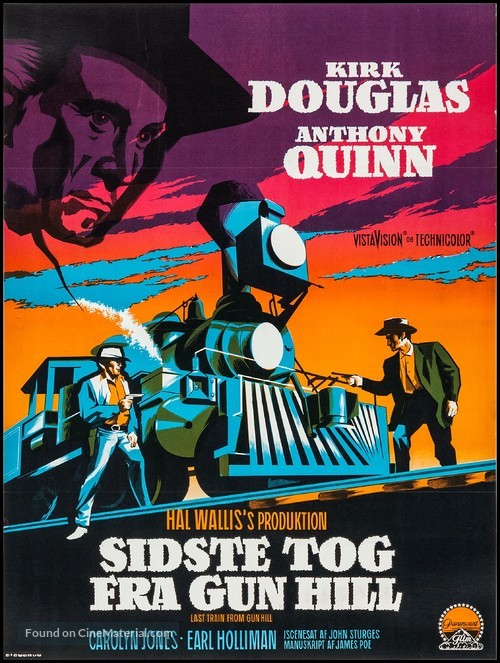 Last Train from Gun Hill - Danish Movie Poster