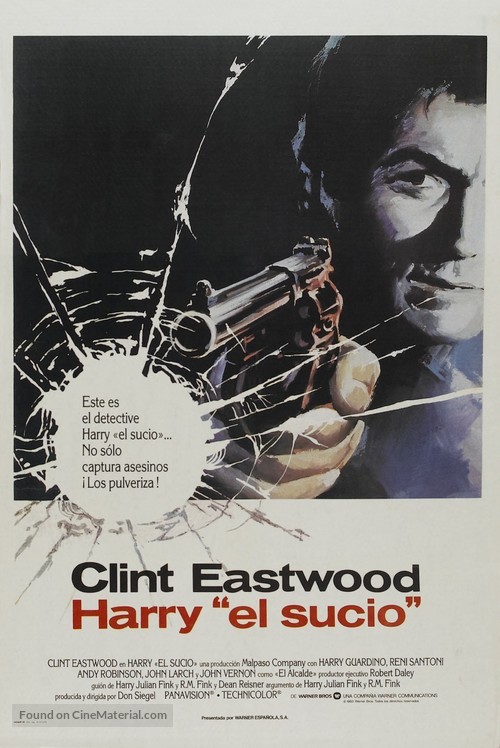 Dirty Harry - Spanish Movie Poster