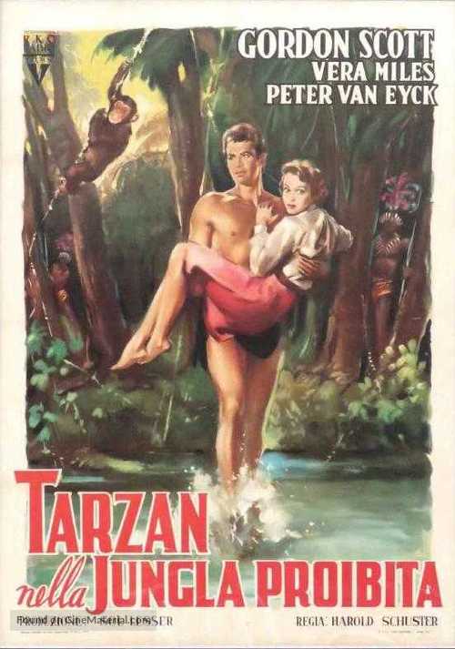 Tarzan&#039;s Hidden Jungle - Italian Movie Poster