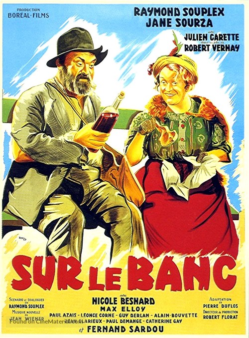 Sur le banc - French Movie Poster