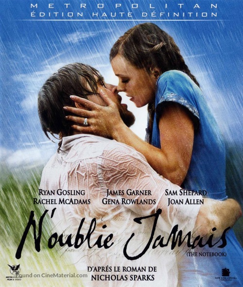 The Notebook - French Blu-Ray movie cover