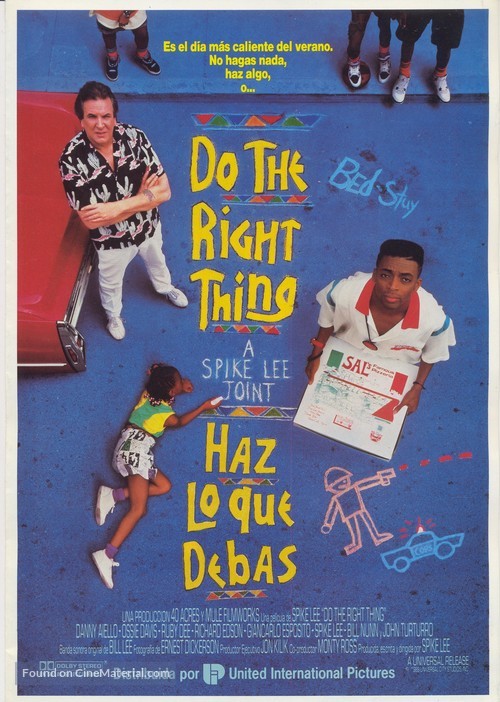 Do The Right Thing - Spanish Movie Poster