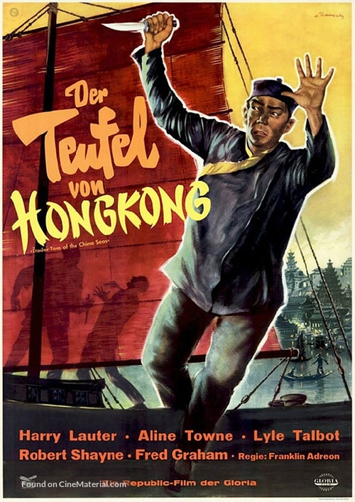 Trader Tom of the China Seas - German Movie Poster