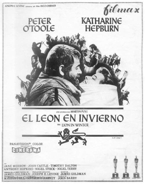 The Lion in Winter - Spanish Movie Poster