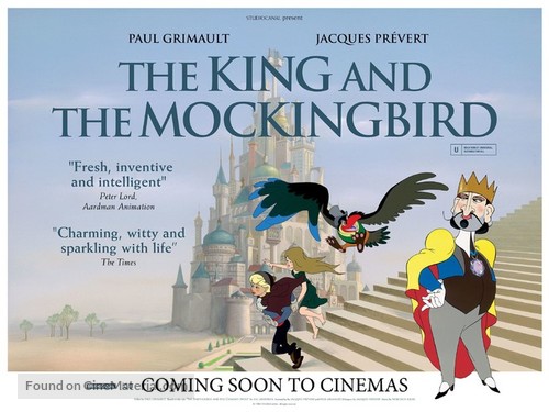 Le roi et l&#039;oiseau - British Movie Poster