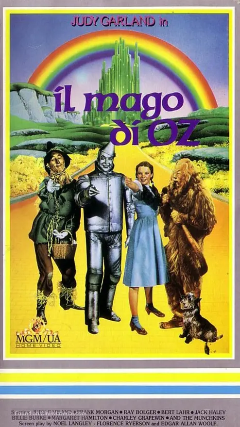 The Wizard of Oz - Italian VHS movie cover