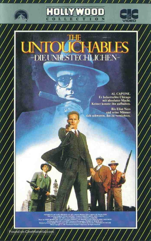 The Untouchables - German VHS movie cover