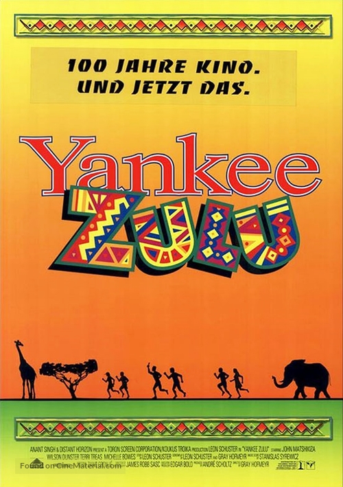 Yankee Zulu - German Movie Poster