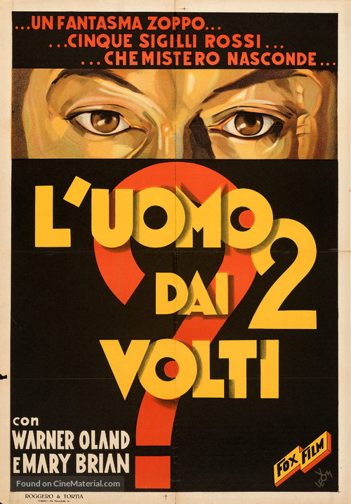 Charlie Chan in Paris - Italian Movie Poster