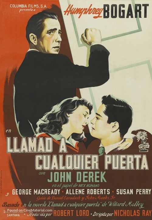 Knock on Any Door - Spanish Movie Poster