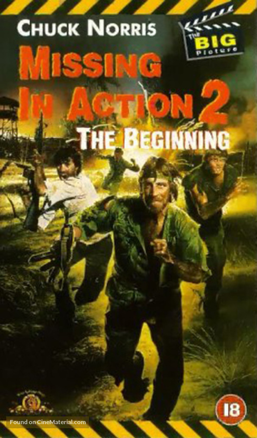 Missing in Action 2: The Beginning - British Movie Cover