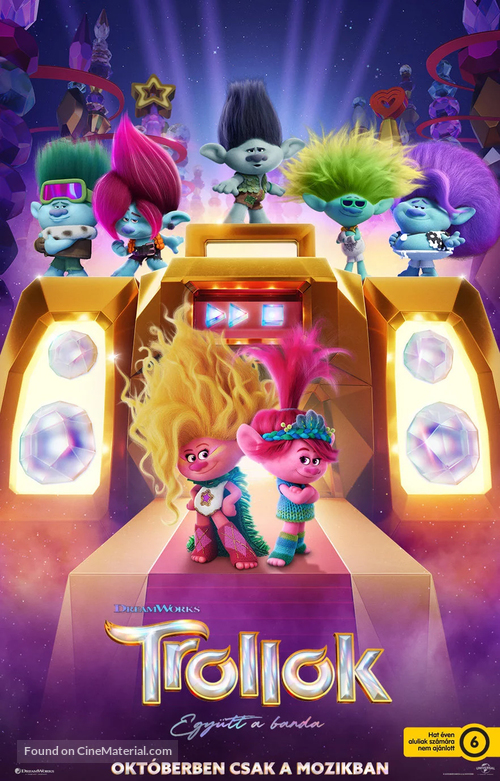 Trolls Band Together - Hungarian Movie Poster