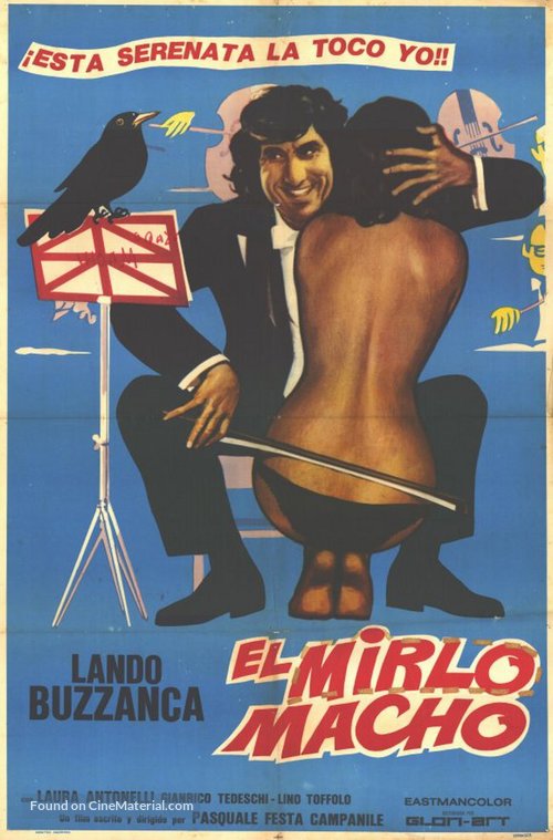 Il merlo maschio - Argentinian Movie Poster