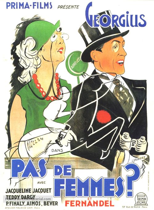 Pas de femmes - French Movie Poster