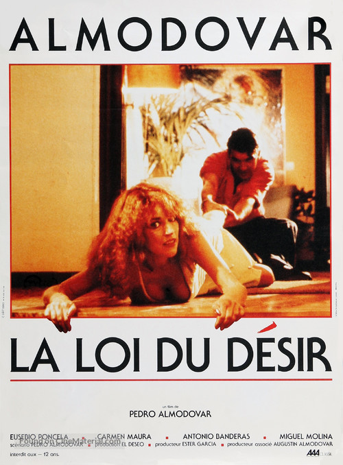 La ley del deseo - French Movie Poster