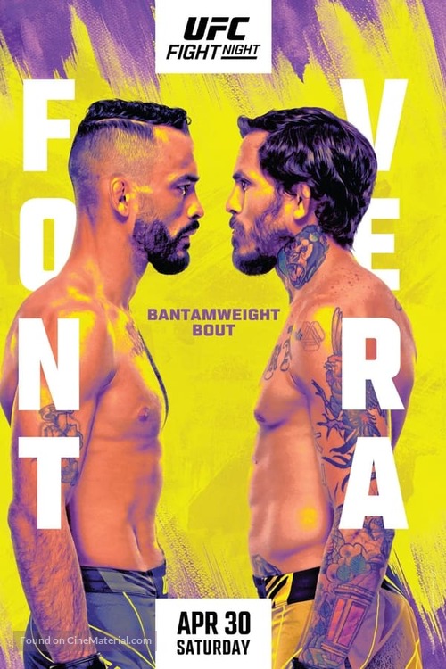 &quot;UFC on ESPN&quot; Font vs. Vera - Movie Poster