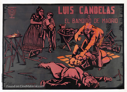 Luis Candelas o El bandido de Madrid - Spanish Movie Poster