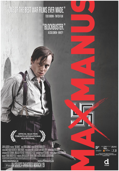 Max Manus - Canadian Movie Poster