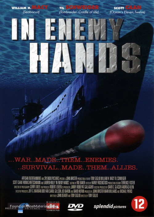 In Enemy Hands - Dutch Movie Cover