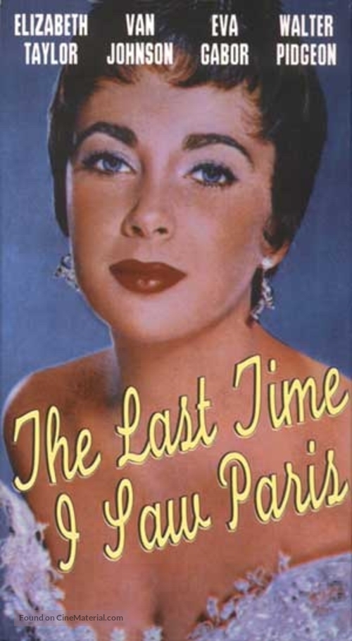 The Last Time I Saw Paris - VHS movie cover