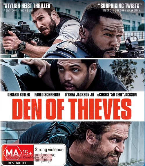 Den of Thieves - Australian Blu-Ray movie cover