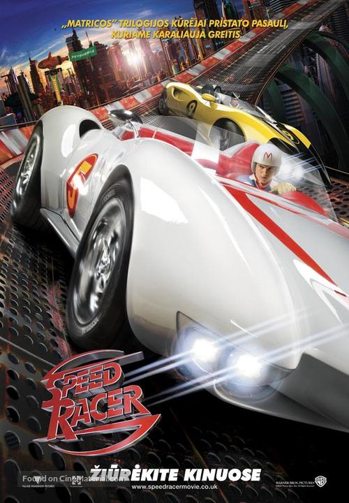Speed Racer - Lithuanian Movie Poster